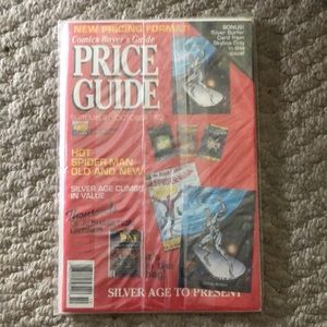 Silver surfer card from skybox only in this issue.     Comics buyers price guide